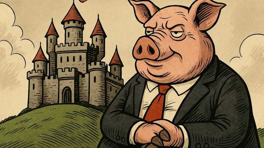 Quando o porco domina o castelo, ele não se transforma em rei; é o castelo que vira um chiqueiro. Quando o porco domina o castelo, ele não se transforma em rei; é o castelo que vira um chiqueiro.