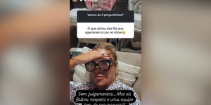 Fãs invadem palco em show de Leonardo e Poliana Rocha reage