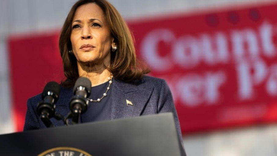 Kamala Harris na Pensilvânia, em 16 de outubro de 2024