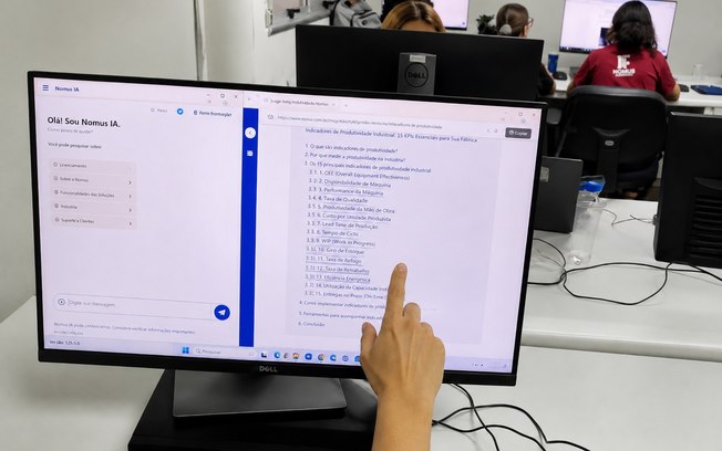 Nomus leva ERP industrial à sala de aula Nomus leva ERP industrial à sala de aula