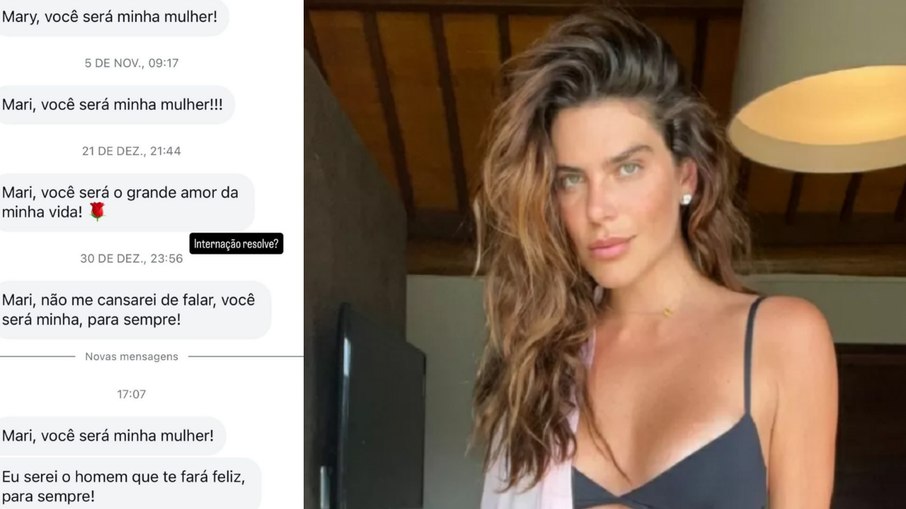 Mariana Goldfarb expõe mensagens de stalker
