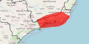 Alerta vermelho: Inmet prevê perigo climático para MG, RJ e SP