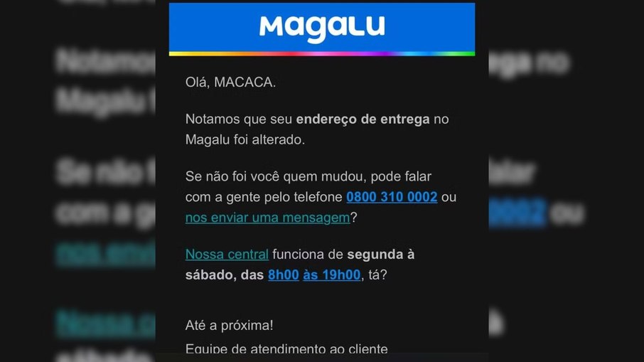 Mulher denuncia racismo em e-mail da Magazine Luiza