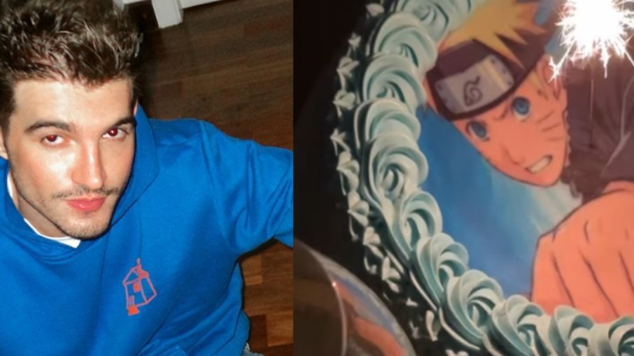 Jão e seu bolo de Naruto