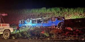 Morre 7º trabalhador rural do ônibus que capotou em Marília (SP)