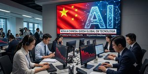 Nova IA da China causa queda no mercado global de tecnologia