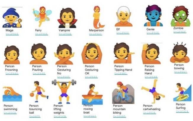 Versões de emoji sem gênero foram criadas para a atualização do Android