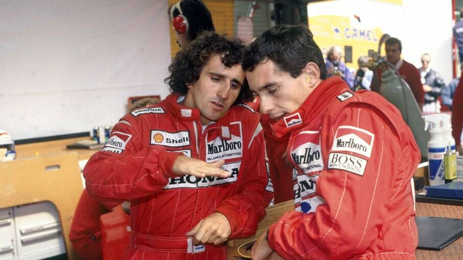 Alain Prost e Ayrton Senna fizeram uma das maiores rivalidades da história da Fórmula 1