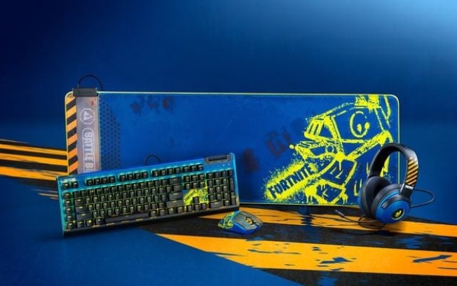 Razer lança mouse, teclado, headset e mousepad oficiais de Fortnite