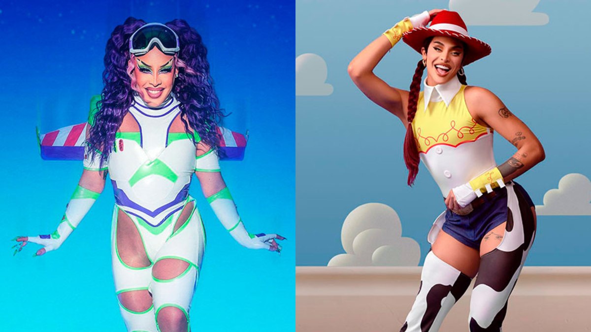 Gloria Groove e Pabllo Vittar escolheram personagens do filme 'Toy Story' para seus respectivos blocos