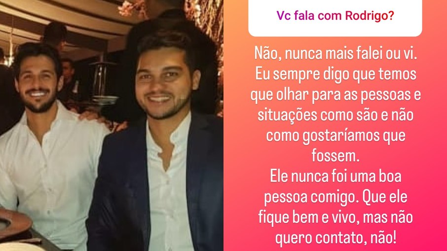 Diogo fala do irmão, Rodrigo Mussi: 'Nunca foi uma boa pessoa comigo'