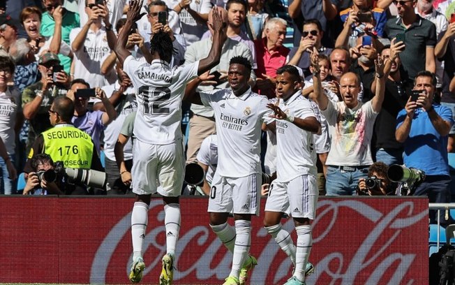Com gols de Vini Jr. e Rodrygo, Real Madrid vence o Betis e segue com 100% de aproveitamento no Espanhol