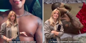 Lore Improta pede para Léo Santana parar de exibir o corpo