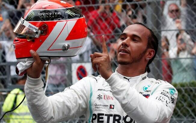 Lewis Hamilton após terminar mais uma corrida