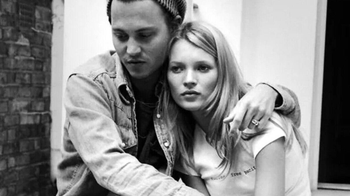 Kate Moss e Johnny Depp namoraram nos anos 90