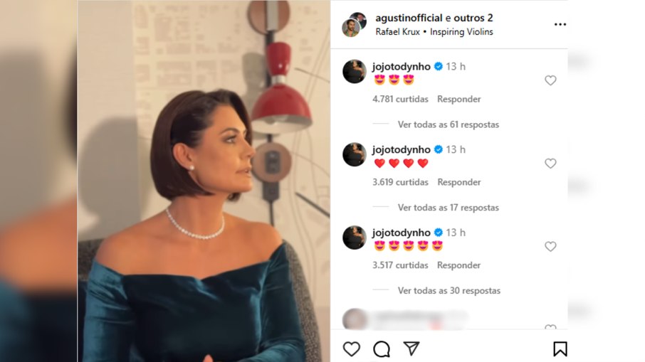 Jojo Todynho deixa comentário em post de Michelle Bolsonaro