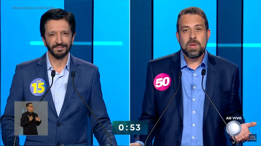 Nunes e Boulos tiveram forte debate na Record