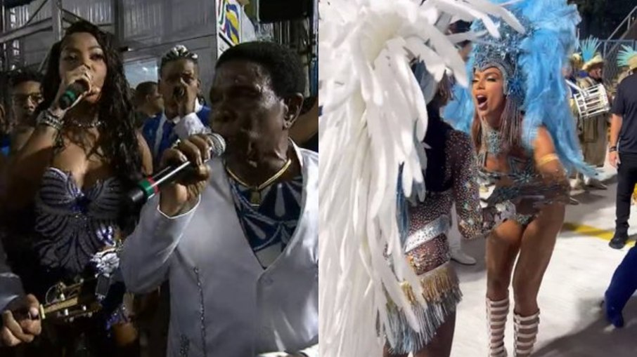 Ludmilla puxa samba da Beija-Flor e Anitta grava clipe com a escola; web reage