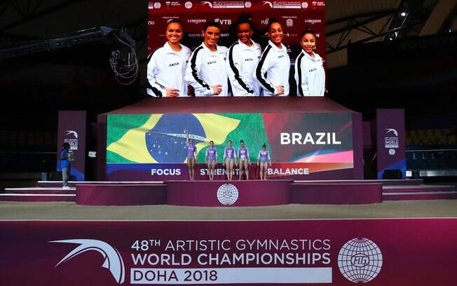 Equipe Feminina de Ginástica do Brasil termina disputa por equipes em sétimo