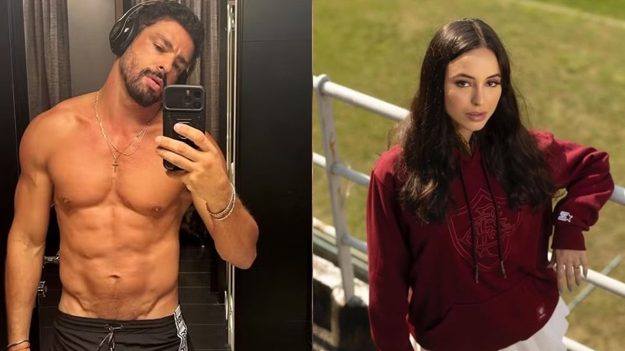 Cauã Reymond e Luana Mandarino estão usando pulseiras iguais, aponta web