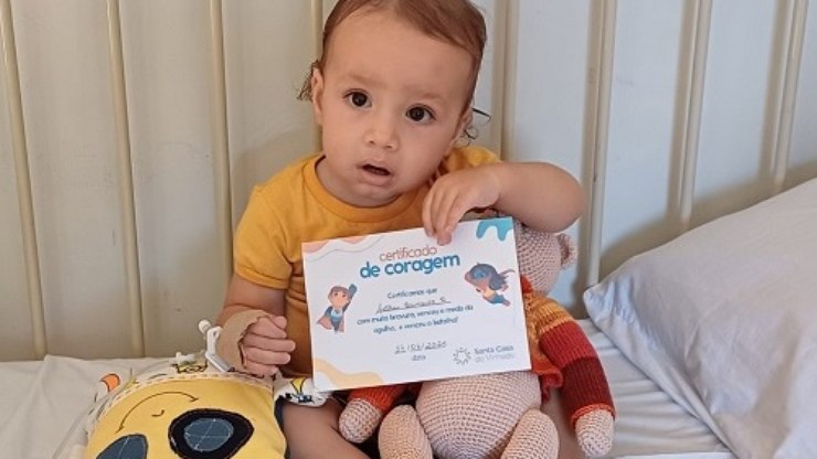 Crianças da Santa Casa recebem “Certificado de Coragem”