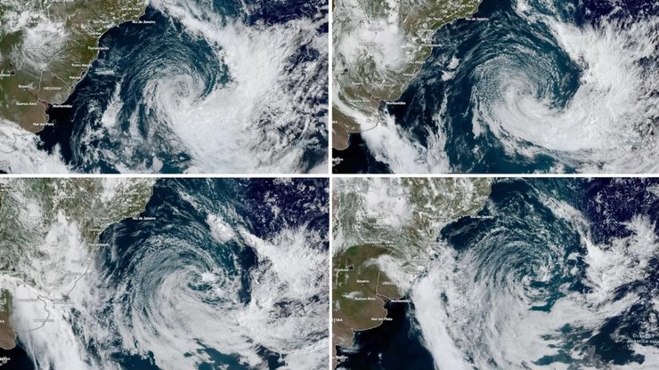 Fenômeno incomum mantém ciclone parado no oceano