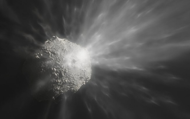 Novas fotos mostram como foi choque da sonda da NASA com asteroide