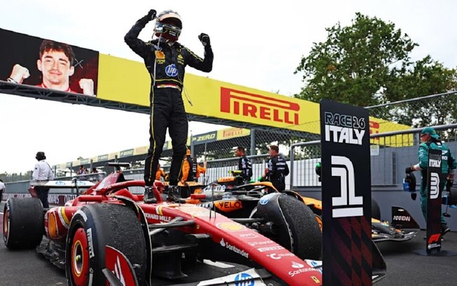 Leclerc surpreende McLaren e conquista o GP da Itália de F-1