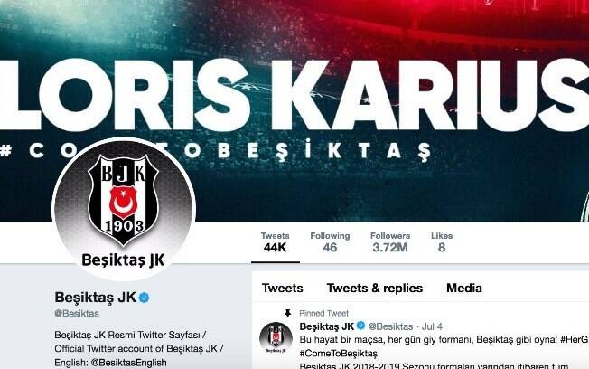 Antes de anúncio do Liverpool, twitter oficial do Besiktas antecipou chegada de Karius