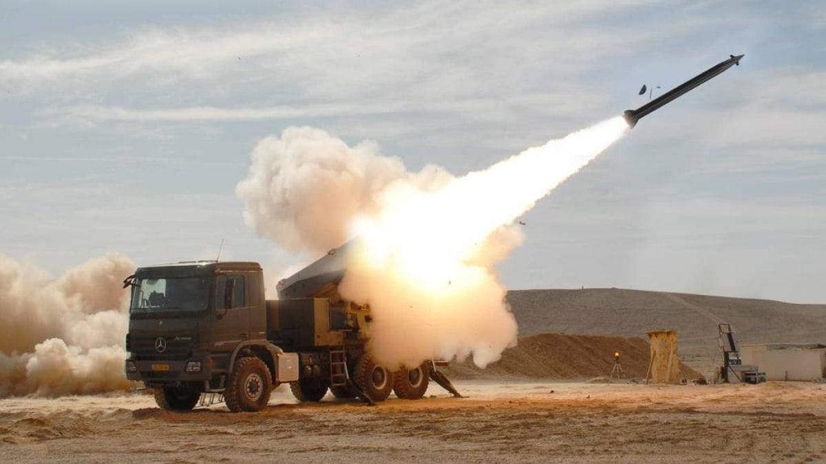 Bases móveis de lançamentos de foguetes e artilharia de Israel