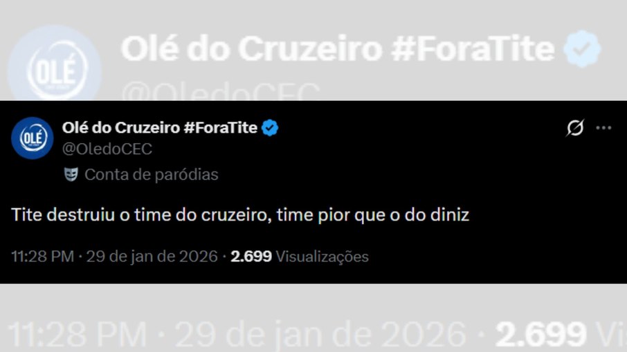 Torcida do Cruzeiro detona Tite após atropelo do Botafogo Torcida do Cruzeiro detona Tite após atropelo do Botafogo