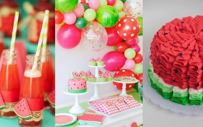 Escolher uma paleta de cores pode te ajudar na hora de fazer a decoração de uma festa com tema de uma fruta só