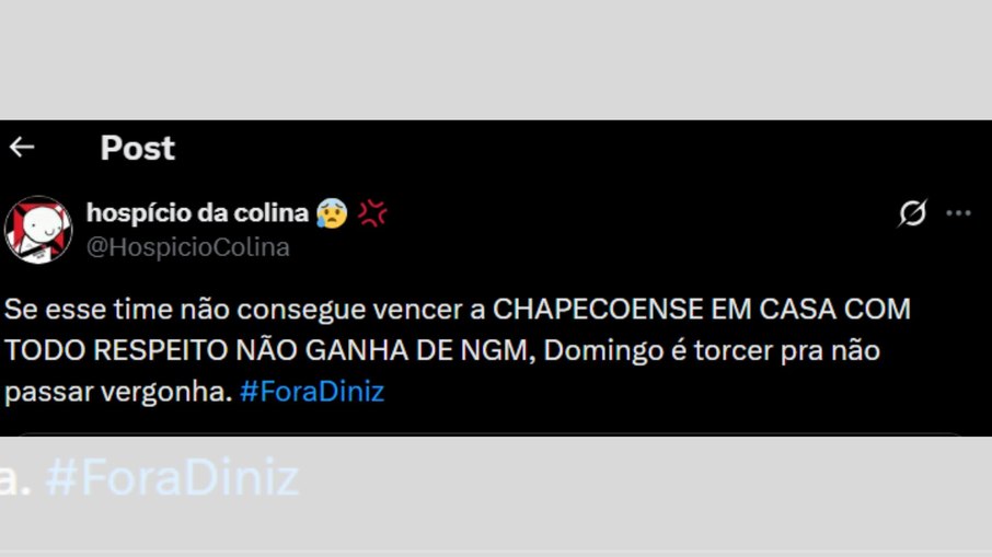 Vascaínos protestam nas redes sociais contra Fernando Diniz Vascaínos protestam nas redes sociais contra Fernando Diniz