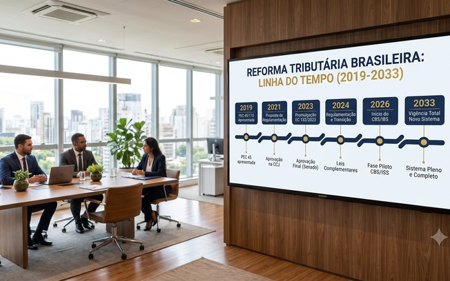 Reforma tributária orienta empresas com linha do tempo Reforma tributária orienta empresas com linha do tempo