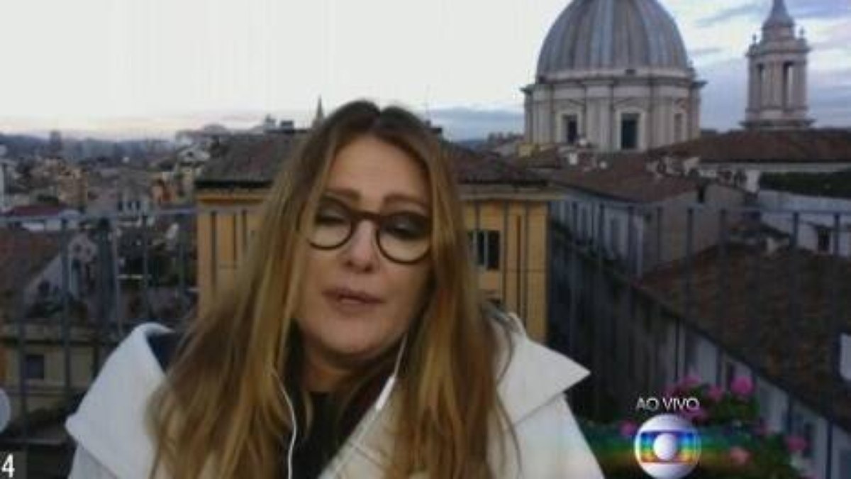 Ilze Scamparini é conhecida pelas reportagens diretamente dos telhados italianos.