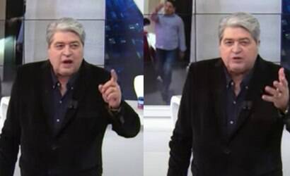 Datena se revolta após equipe ser expulsa de delegacia 