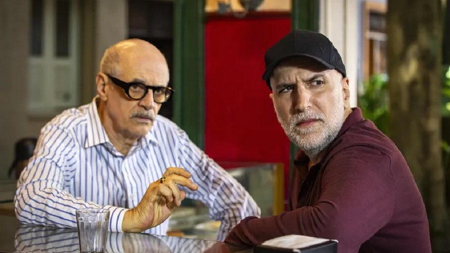 Sérgio (Marcos Caruso) e Fagundes (Antonio Tabet) em 'Elas por Elas'