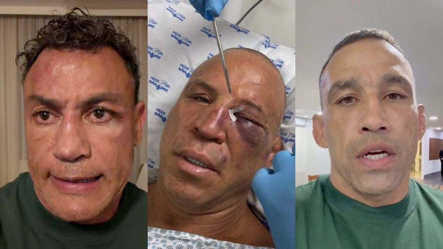 Popó (à esquerda) e Werdum (à direita) se pronunciaram após briga que levou Wanderlei Silva ao hospital