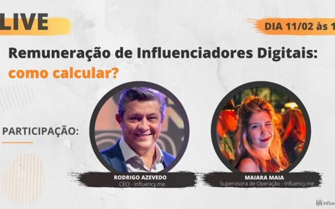 Evento online revela como calcular a remuneração de influenciadores digitais