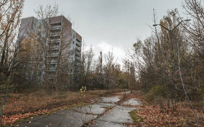 Segundo Tiago Leme, a parte mais chocante do roteiro foi andar pelas ruas da Zona de Exclusão de Chernobyl