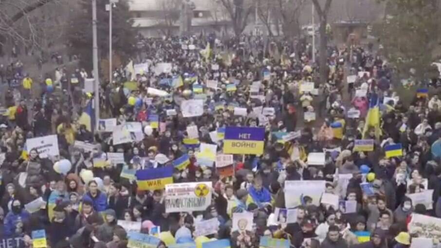 Protestos na Rússia contra guerra na Ucrânia