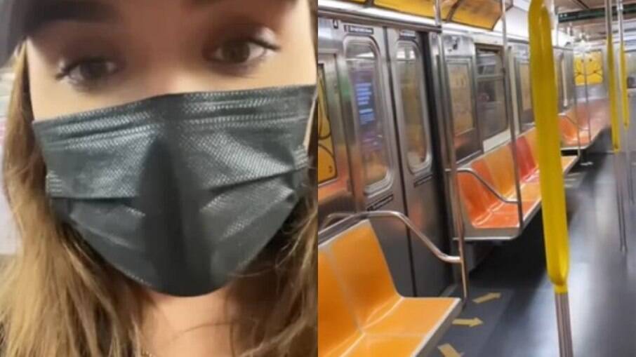 Rafa Kalimann fica presa em metrô de Nova York: 'Que desespero'