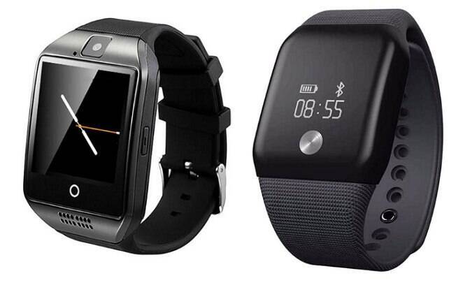 O smartwatch possui mais funções do que a smartband