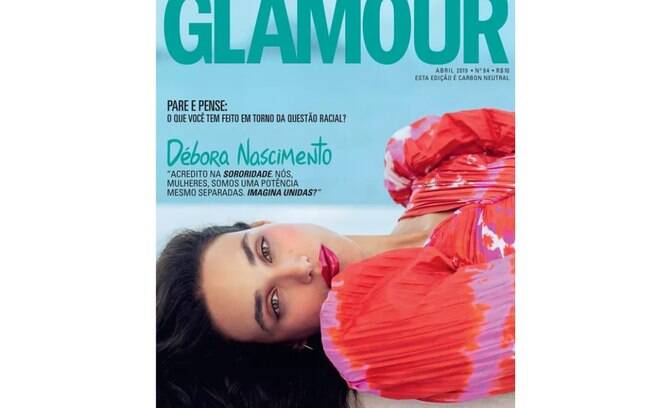 Débora Nascimento é capa da revista Glamour de abril