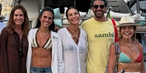 Ivete Sangalo curte férias na França com o namorado e a família