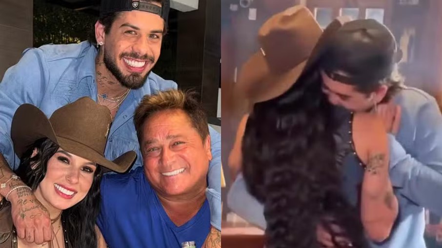 Ana Castela se encontra com Zé Felipe e Leonardo