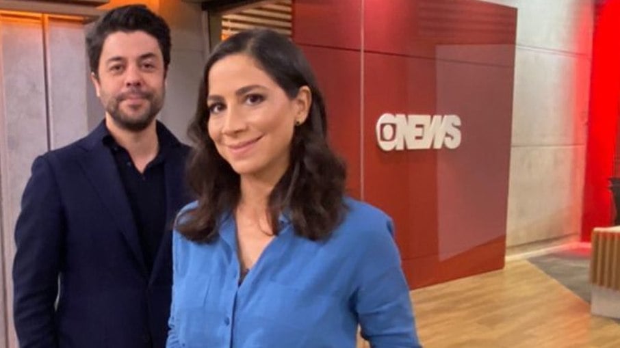 Julia Duailibi e Tiago Eltz apresentam o GloboNews Mais