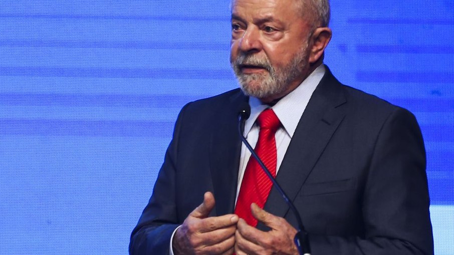 O presidente Luiz Inácio Lula da Silva durante cerimônia 
