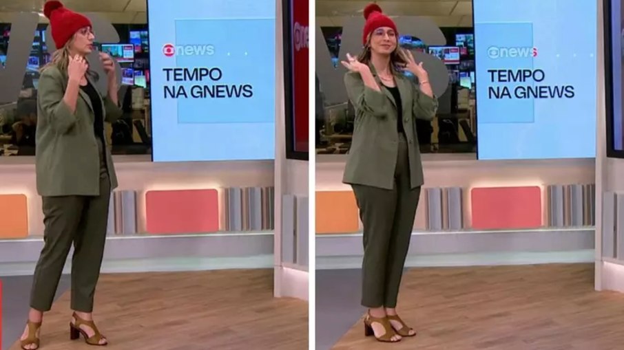 “Chacrinha News”: de gorro, jornalista da Globo tenta esquentar audiência “Chacrinha News”: de gorro, jornalista da Globo tenta esquentar audiência