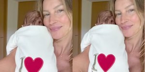 Gisele Bündchen posta foto do caçula pela primeira vez